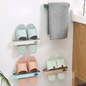 원룸 혼족 무타공 슬리퍼 정리대 현관꽂이 슬림거치대 (KYR-WCBA705)
