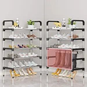 스틸5단 현관 수납 신발장 선반 정리함 신발 정리대 (KYR-WCE529B)