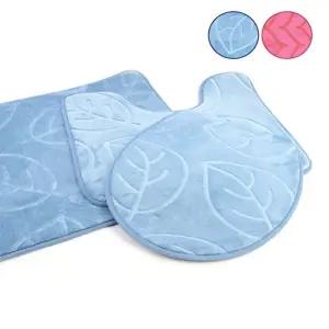 욕실 화장실 변기커버 변기앞 다용도 극세사 발매트3p (KYR-W856F4E)