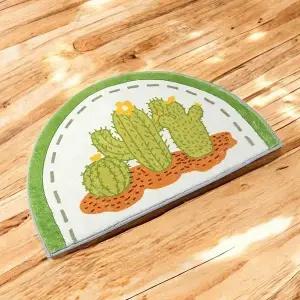 게더릭 소프트 반달 발매트 (선인장) (KYR-WFG3KCU)