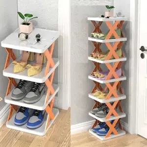 자취방 사무실 간이 신발장 간단 조립식 6단 정리대 (KYR-WB0EC37)