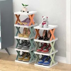 6단 슬림 신발장 좁은 현관 공간 활용 수납 거치대 (KYR-WB10661)