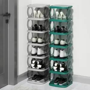 반투명7단 현관 수납 선반 신발장 신발 정리함 정리대 (KYR-WD3FE23)