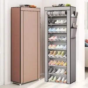 커버형9단 현관 수납 신발장 선반 신발 정리대 정리함 (KYR-WD58576)