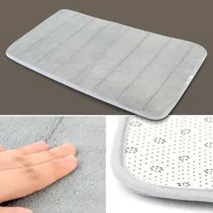 사각 발매트 극세사 그레이 현관 화장실 주방 매트 (KYR-WCEDF64)