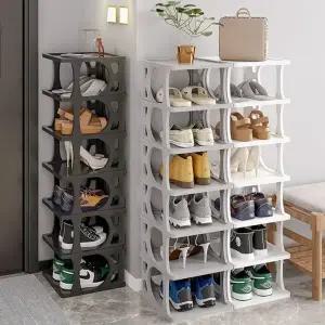 키높은7단 현관 신발 정리대 수납 선반 신발장 정리함 (KYR-WCE52A4)