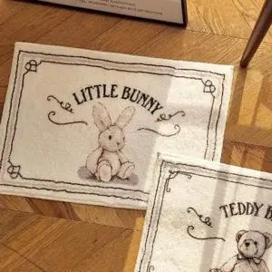 버니 플라워 발매트 2p 소품 부엌 DIY (KYR-WFJ52RN)