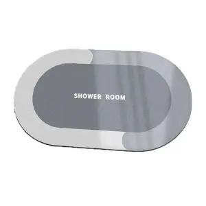 투톤 규조토 발매트 40X60 주방 욕실 물흡수 발매트 (KYR-WC9540E)