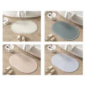 욕실 주방 논슬립 흡수좋은 라운드 푹신 발매트 (KYR-WD1A0E6)