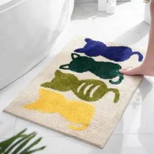 야옹이프렌즈논슬립발매트화장실욕실발매트 (KYR-WD20675)