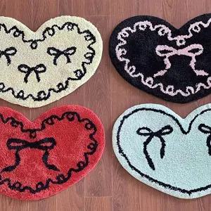 [토마톰스][토마]하트리본 러그/매트 카페트 침실 거실 현관 욕실 주방 러그 카페트(CN38687)