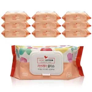 러브레터 물티슈70매 캡형 x1박스 10개 고급물티슈