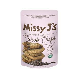 미시제이의 캐롭 칩 8온스 1팩 | 코코넛 슈가, , 텐 프리로 만든 캐롭 | 초콜릿 대신 한 카페인 프리 대용품으로 간식과 간식에 완벽합니다