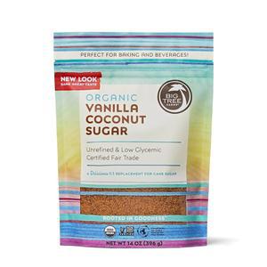 빅 트리 팜스 바닐라 코코넛 설탕 - 코코넛 야자 설탕, 정제되지 않은 미세 크리스탈, 사탕수수 설탕 대체품, 코코넛 블라썸 넥타, , 베이킹에 완벽 - 14온스(3팩)