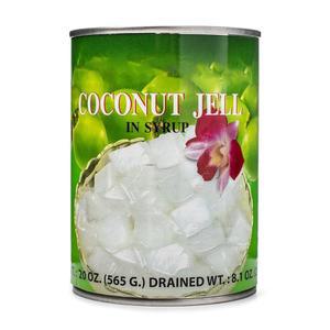시럽에 코코넛 젤리, 시럽에 코코넛 젤, 나타 데 코코 젤리 큐브, 20온스 캔, 배수 무게 8.1온스