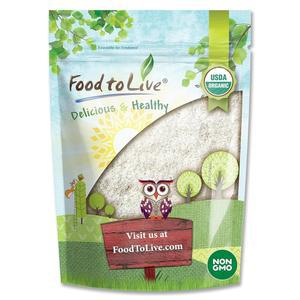 살아있는 음식 - 잘게 썬 코코넛, 2파운드 비GMO, 무가당 코코넛 플레이크, 건조, 중간 잘게 썬 코코넛, 코셔, , 벌크