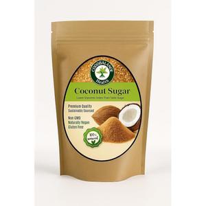 굿 밸런스 코코넛 슈가, 32온스 | 정제되지 않은 코코넛 팜 슈가, 저혈당 천연 감미료 및 설탕 대용품, 비 GMO, , 텐 프리, 커피, 베이킹 및 요리에 적합