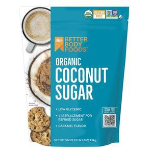 베터바디 푸드 코코넛 슈가, 텐 프리, 비-GMO, 저혈당 대체품, 3.5파운드, 56온스