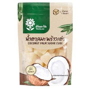 코코넛 슈가 큐브 150g - 태국 전통 암파와 레시피 정통 태국 맛 - 코코넛 슈가 85%, 사탕수수 슈가 14.95% - 요리 및 베이킹을 위한 천연 및 감미료