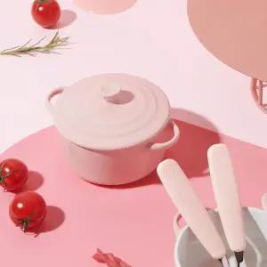 베이비렌지 도자기 이유식 보관 조리용기 찜기 베이비 핑크, 블루 200ml