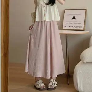 여성 와이드 밴딩 치마바지 캐주얼 데일리 팬츠