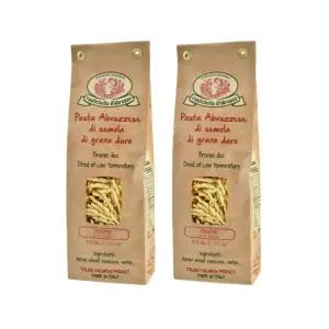 루스티첼라 다브루초 트로피 파스타 정통 이탈리아 듀럼 밀 세몰리나 페스토용 전통 리구리아 모양 수프