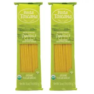 파스타 토스카나 이탈리아 밀 듀럼 세몰리나 16온스(2팩 카펠리니)