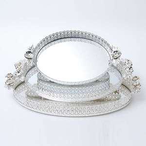 장미쟁반/쟁반/화장품받침대/화장품정리함/화장품정리대/테이블소품/탁상소품/인테리어소품/화장쟁반