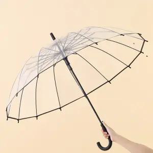 16k 8k 고급 투명우산 (인쇄가능) 비닐 투명 장우산 패션 양산 미니 골프 기념품