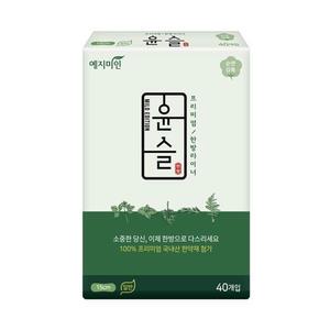 예지미인 윤슬 한방 라이너 일반 40p 1팩/팬티라이너