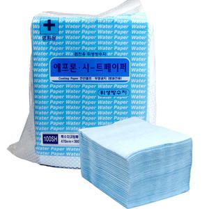 대신 시트페이퍼 에프론방수지 하늘색 100매 47x36cm 피부샵
