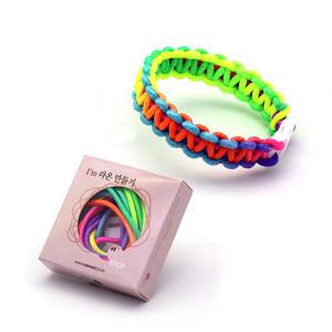 [라온매듭키트] 파라코드 레인보우 매듭팔찌 만들기 DIY (2.3/4mm)