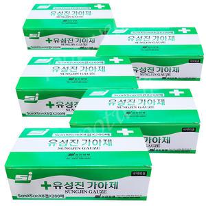성진양행 유성진가아제(5cm/8겹/200매)x5박스 --- 상처소독/거즈/드레싱