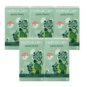 [나트라케어] 팬티라이너 커브형 5팩 유기농 면생리대 오버나이트