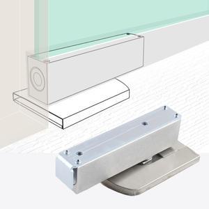 강화도어 플로어 힌지 H바 하나로 강화유리 비매립 노출형