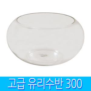 고급유리수반 300 소형 원형 유리 수경 식물 재배