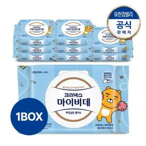 [유한킴벌리]크리넥스 마이비데 클린케어 카카오 캡 40매x9팩 비데물티슈