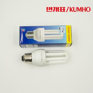 번개표 삼파장 11W 전구 EL11EX-D 주광색