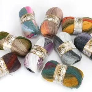 알리제 앙고라골드 바틱/뜨개실/손뜨개/프랜즈얀