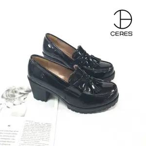 [모다아울렛][세레스]테슬장식 에나멜 로퍼힐_GJA