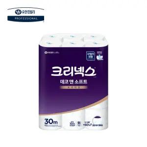 크리넥스 데코앤소프트 무향 30m 24롤 1팩 (24롤) 45178-01