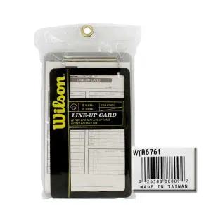 윌슨 WTA6761 라인업카드 30매 야구용품 야구오더지