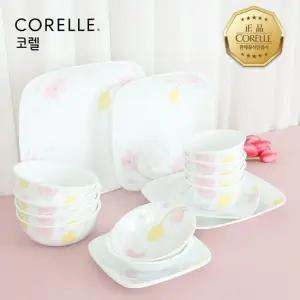 코렐 목련 사각 4인 16P 홈세트