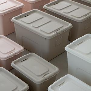 [리빙숲]온도 리빙박스 72L 4p/수납정리함/바구니/옷 정리함/수납함/수납박스