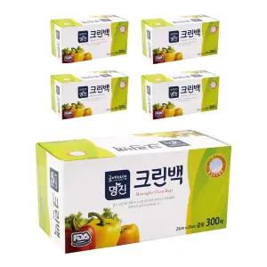 명진 크린백 25x35cm 중 300매 x 12개 일회용 위생백