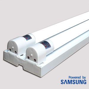 led 형광등 T8 직관형광등 사각 노출2등세트 40W 1200mm 주광색 삼성칩 (2개묶음)