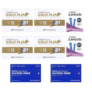 에스디바이오센서 스탠다드체크 골드플러스 혈당시험지 200매+채혈침200개+알콜솜200매 - 28년 01월