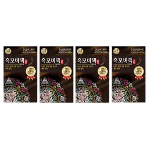 리엔 흑모비책골드 염색약 흑갈색, 90g, 4개
