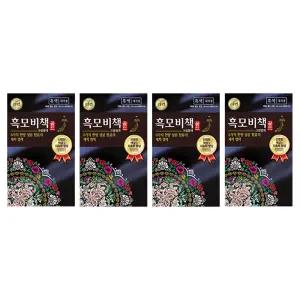 리엔 흑모비책골드 염색약 흑색, 90g, 4개