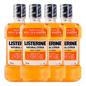 리스테린 시트러스 750ml 4개